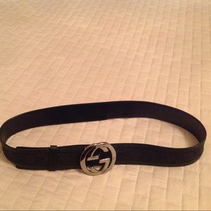 Authentic Black Gucci Belt